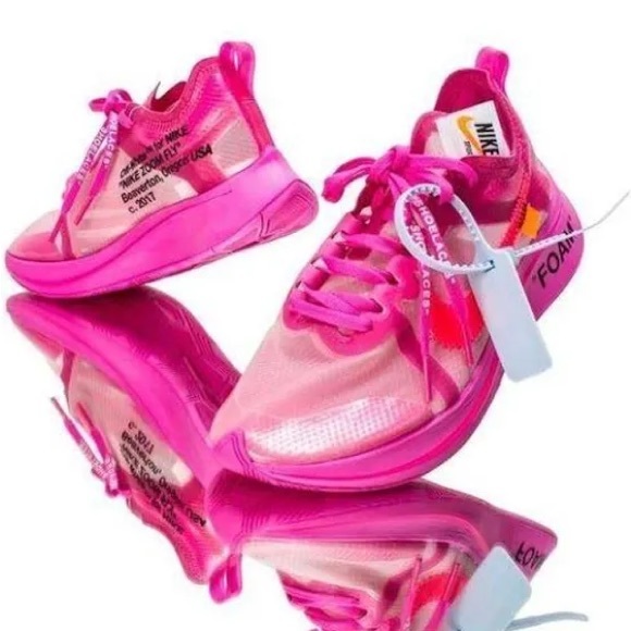 NWT Nike Zoom Fly Off-White Pink Size Wm Mens